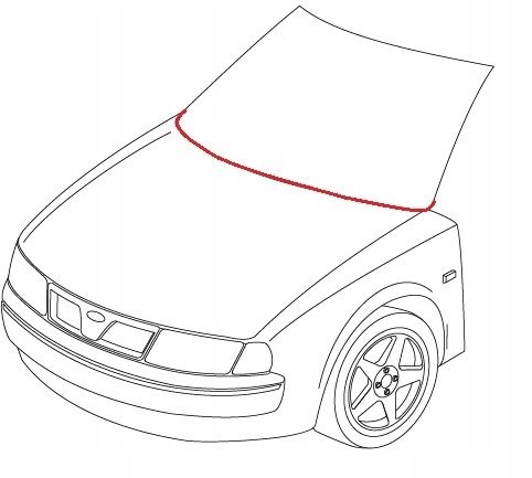 Nowa Listwa Dolna / Uszczelka Podszybia Opel Astra G II 2 1998-2009 na Arena.pl