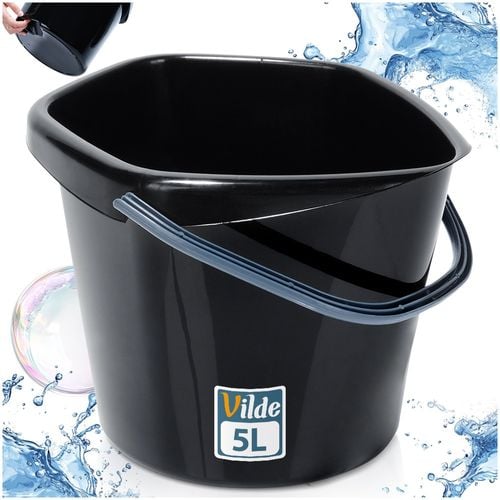 Wiadro plastikowe czarne 5 l na Arena.pl