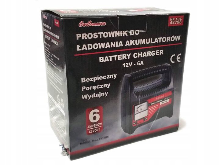 GRATISY# PROSTOWNIK ŁADOWARKA DO AKUMULATORA 12V 6A zdjęcie 4