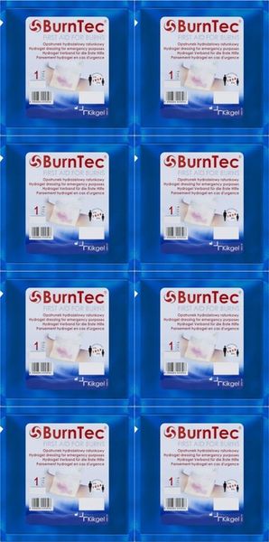 BurnTec Hydrożelowy opatrunek ratunkowy 10X10cm x8 zdjęcie 1