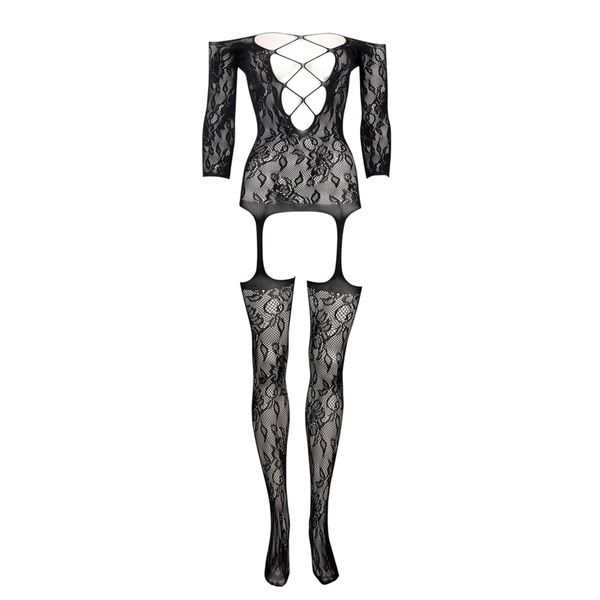 Criss Cross Neck Bodystocking - One Size zdjęcie 8