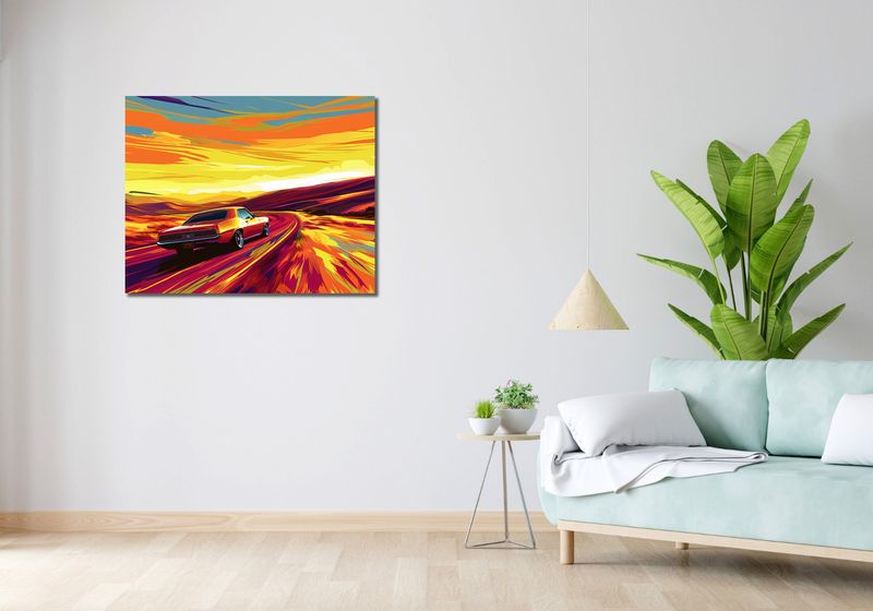 Obraz 90x70cm Pędź Przed Siebie zdjęcie 2