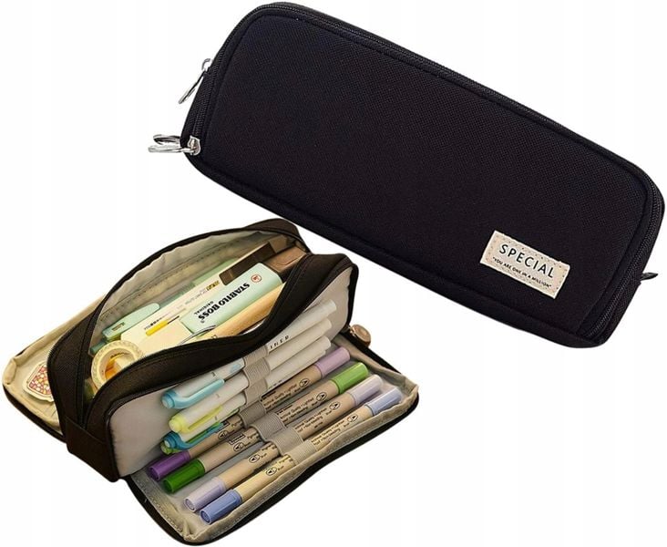 Piórnik Komorowy Saszetka Duża Kosmetyczka 3W1 zdjęcie 3