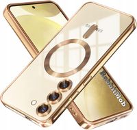 ETUI DO SAMSUNG GALAXY S23 PEŁNA OCHRONA APARATÓW DO MAGSAFE | ZŁOTY