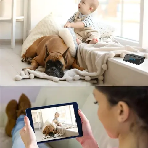 ZEGAR Z UKRYTA MINI KAMERA SZPIEGOWSKA WiFi BUDZIK na Arena.pl