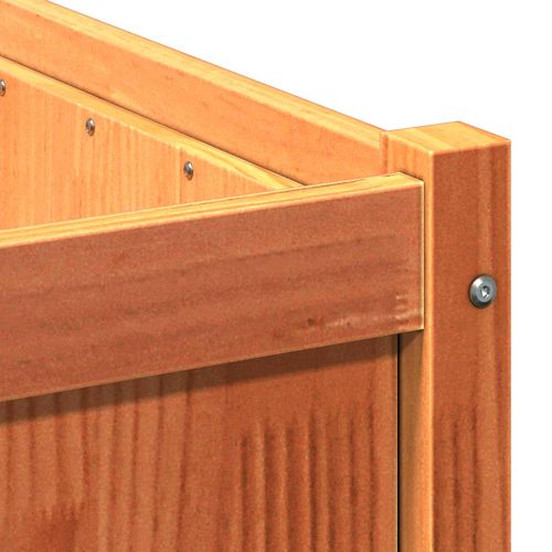 Donice ogrodowe, 2 szt., woskowy brąz, lite drewno sosnowe na Arena.pl