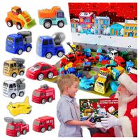 KALENDARZ ADWENTOWY dla Chłopca AUTKA Pojazdy SAMOCHODZIKI 24szt na PREZENT