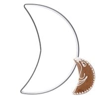 Wykrawacz Księżyc Foremka do Wykrawania Ciastek Ciasteczek Pierników