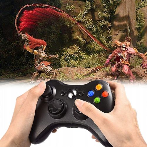 PAD do PC XBOX 360 BEZPRZEWODOWY KONTROLER + ODBIORNIK USB CZARNY na Arena.pl