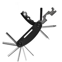 16w1 narzędzie wielofunkcyjne multitool do naprawy rowerów - czarne