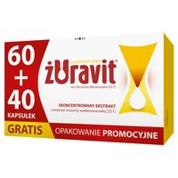Żuravit 60 + 40 kaps gratis Zdrowy układ moczowy