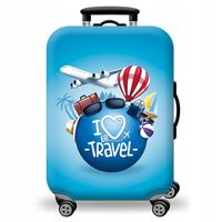 Pokrowiec Ochronny na Dużą Walizkę Podróżną L Etui Bagaż 70 x 50 x 30 cm