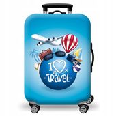 Pokrowiec Ochronny na Dużą Walizkę Podróżną L Etui Bagaż 70 x 50 x 30