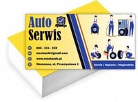 Wizytówki firmowe reklamowe 100szt Gotowy projekt w cenie AUTO SERWIS