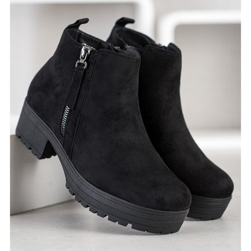 Czarne Botki Na Platformie r.36 na Arena.pl