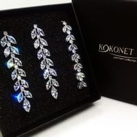 Komplet ślubny FIGIA silver + ASTRID silver KOKONET 8-0345 + 8-0331