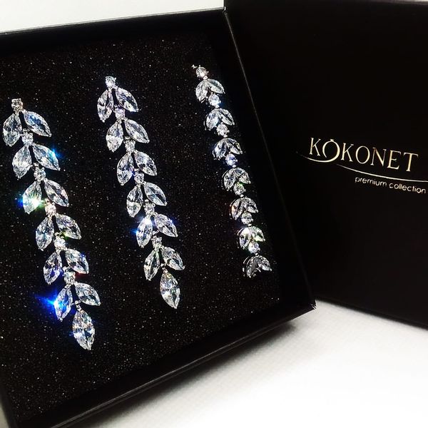 Komplet ślubny FIGIA silver + ASTRID silver KOKONET 8-0345 + 8-0331 zdjęcie 1