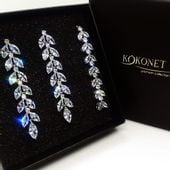 Komplet ślubny FIGIA silver + ASTRID silver KOKONET 8-0345 + 8-0331