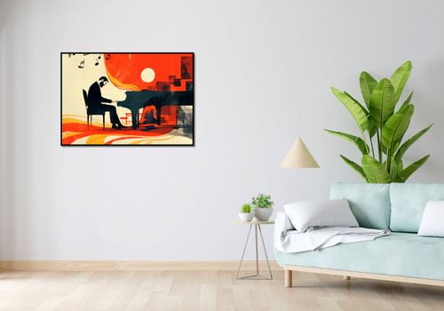 Plakat 100x70cm Pianista na Arena.pl