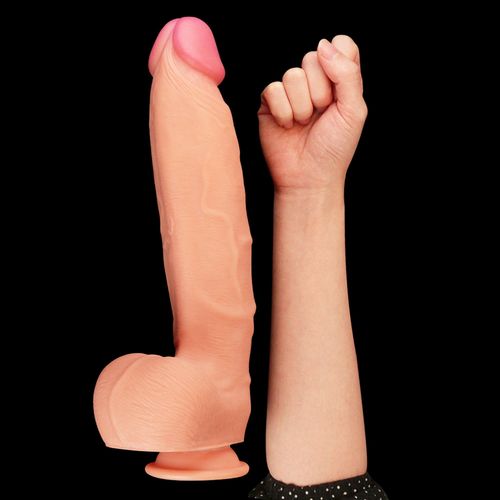12"" dual layered platinum silicone cock na Arena.pl