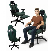 fotel gamingowy obrotowy evochair z masażerem i regulowanymi