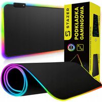DUŻA GAMINGOWA PODKŁADKA POD MYSZ MYSZKĘ NA BIURKO DO KOMPUTERA PC XXL RGB