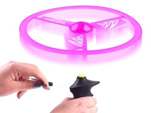 ZABAWKOWY LATAJĄCY DYSK Z NACIĄGIEM EFEKT ŚWIETLNY na Arena.pl