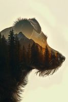 Plakat 30x45cm Psi Duch Lasu