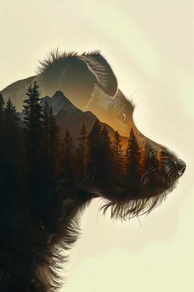 Plakat 30x45cm Psi Duch Lasu zdjęcie 1
