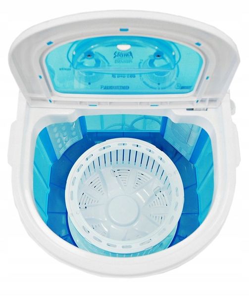 Mini Pralka Wirówka Domowo Turystyczna 4kg + 1,5kg Przenośna Działkę Lekka zdjęcie 13