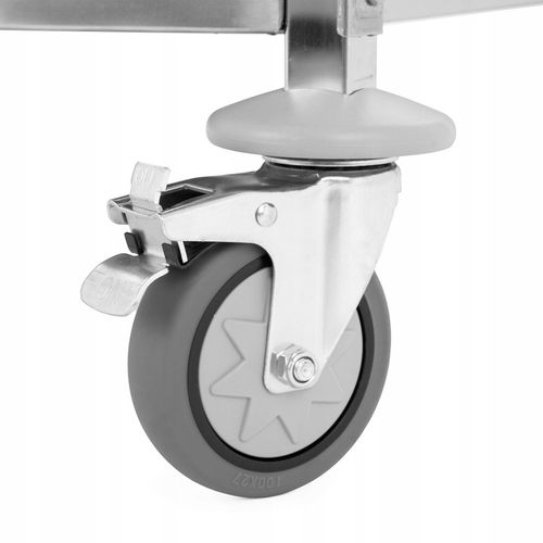 Wózek kelnerski mobilny 225 kg 3 półki maty wygłuszające stalowy TECHNICA na Arena.pl