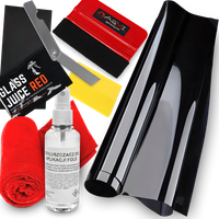 ZESTAW FOLIA DO PRZYCIEMNIANIA SZYB 95% RAKLA KONCENTRAT NOŻYK 300X50CM