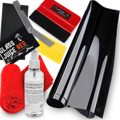 ZESTAW FOLIA DO PRZYCIEMNIANIA SZYB 95% RAKLA KONCENTRAT NOŻYK 300X50CM