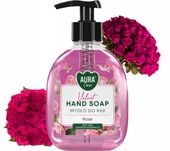 aura care mydło do rąk nawilżające róża 300 ml z dozownikiem ahs-001-001