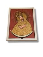 Obraz 3D Matka Boża Ostrobramska – Prestiżowy 28X19,5 Cm, Drewno 18 Mm