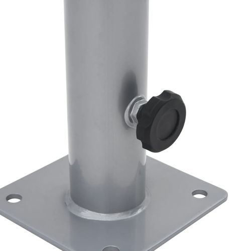 Podstawa do parasola, do słupków Ø38/48 mm, srebrna, stal na Arena.pl