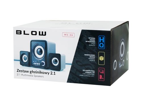 ZESTAW GŁOŚNIKÓW KOMPUTEROWYCH SUBWOOFER 2.1 USB SD AUX RADIO FM LED 11W na Arena.pl