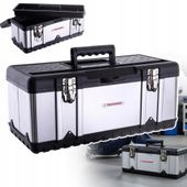 inox skrzynka narzędziowa metalowa 57cm na narzędzia stal nierdzewna