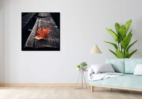Plakat 90x90cm Pojedynczy Liść na Arena.pl