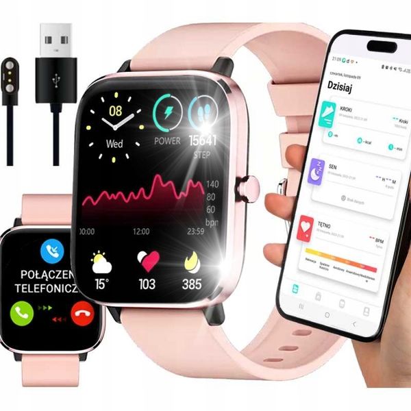 Smartwatch niktrade 14565 różowy zdjęcie 1