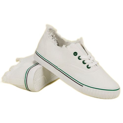 Białe Tekstylne Trampki r.40 na Arena.pl