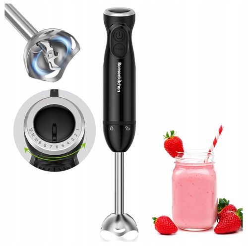 Blender Ręczny Mocny Mikser Turbo 1000W 12 Stopni Regulacji Stalowe Ostrza na Arena.pl