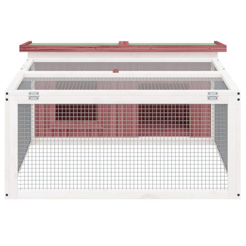 Klatka dla królików, mokka, 117,5x97x47,5 cm, drewno sosnowe na Arena.pl