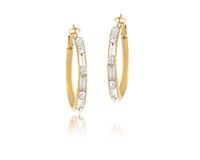 kolczyki koła z kryształkami preciosa (p24/lat/57au)