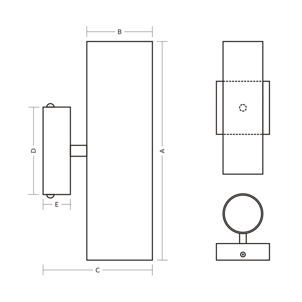 NOWOCZESNE LAMPY KINKIET 08/1B zdjęcie 2