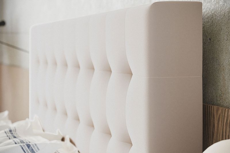 Łóżko tapicerowane LUX 2 200x200 ze Stelażem i pojemnikiem zdjęcie 9