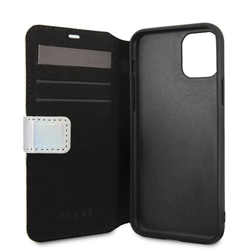 Guess Iridescent Booktype - Etui iPhone 11 Pro Max (Silver) na Arena.pl