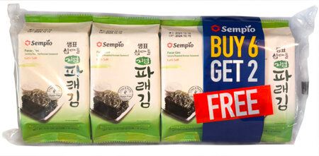 Snacki Parae Gim z alg mniej soli przekąska chipsy nori 8x5g Sempio na Arena.pl