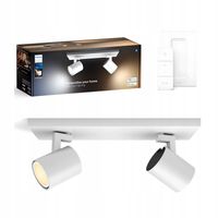 Reflektor Philips punktowy podwójny GU10 800 lm Bluetooth WIFI Biały