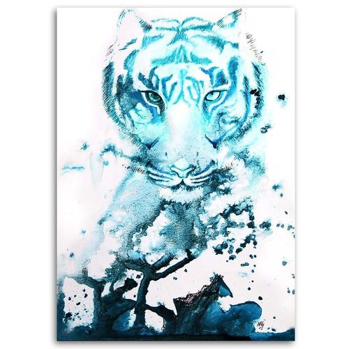 Deco Panel, Abstrakcyjny tygrys 40x60 na Arena.pl